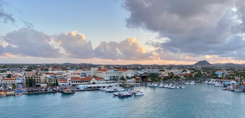 as we left on our cruise ship - Picture of Royal Plaza Mall, Aruba