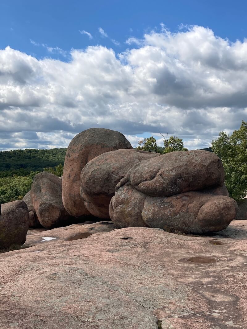 huge boulders